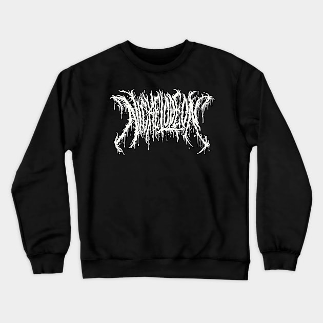 Nick - Death Metal Logo Crewneck Sweatshirt by Brootal Branding